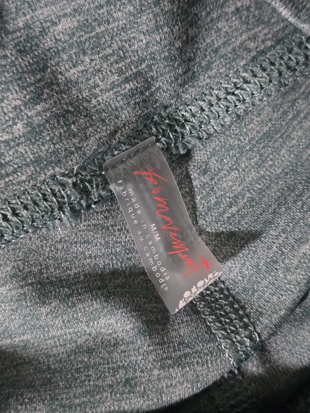 Free People Heathered Teal Leggings